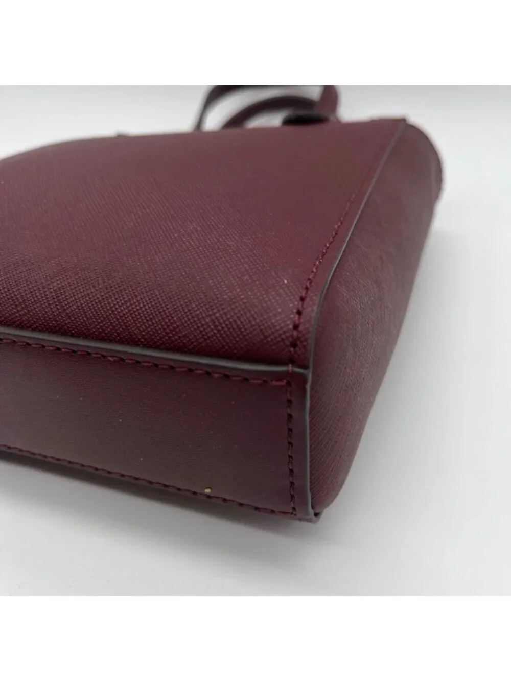 Michael Kors Burgundy Saffiano Leather Crossbody Bag